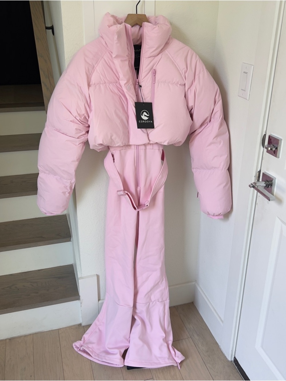NWT Cordova Myoko Down Ski Suit in Peony Pink - Picture 5 of 16